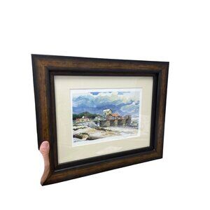 Ed Levten signed 1998 Coastal Harbor 17.5"x14.5" Print Ready To Hang SKU 9390